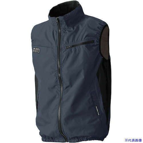 ■リンクサス 作業服 S-AIRネオスタンダードエアベスト ネイビー 3L LXS05302053L(5746664)[送料別途見積り][法人・事業所限定][外直送]
