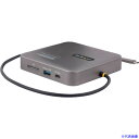 ■StarTech マルチポートアダプター/USB−C/2画面/4K60Hz HDMI/100W PD/2x USBハブ/有線LAN/SD 102B...