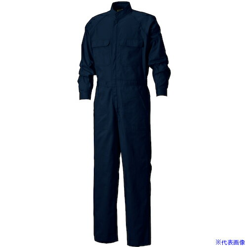 Rakuten - ■リンクサス 綿 円管服(つなぎ服)ネイビー 4L LXS11613054L(5761995)[送料別途見積り][法人・事業所限定][外直送]