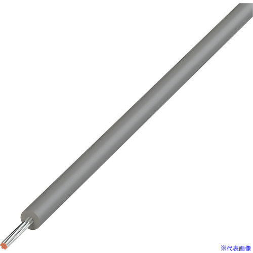 ■KYОWA UL耐熱ビニル絶縁電線 UL1007AWG26GY610M(5772423)[送料別途お見積り][法人限定][掲外取寄]