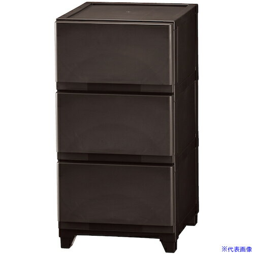 ■JEJアステージ 壁付デコニーシヴォ 3段 ダークブラウン 107327(5780898)[送料別途お見積り][法人限定]..