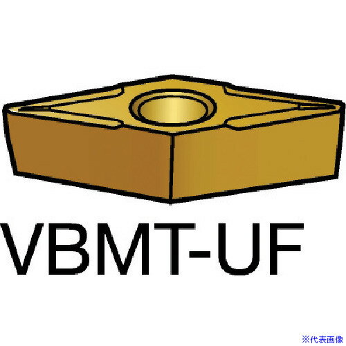 ■SANDVIK コロターン107 旋削用ポジチップ(130) 1525 VBMT110204UF(1525)(5799996)×10[送料別途お見積..
