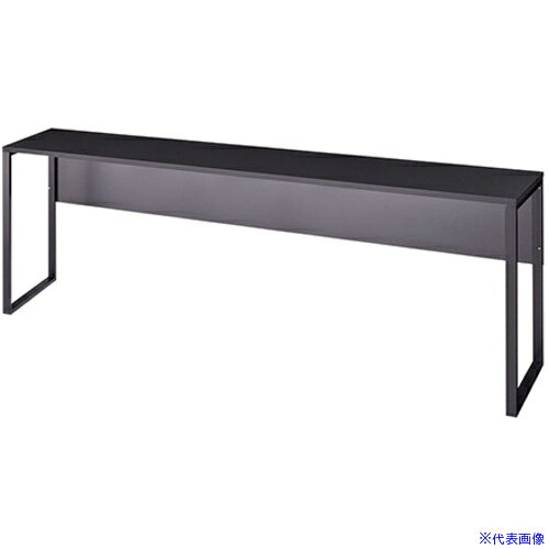 オレンジブック トラスコ中山　TRUSCONAIKI ベンチテーブル(KLL型) 〔品番:KLLH1845KHBBT〕[ 注番:5800388]特長●窓際や、通路サイドに、自席以外のちょっとした作業スペースをつくれるテーブルです。仕様●間口(mm)：1800●奥行(mm)：450●高さ(mm)：1000●天板色：ブラック●脚色：ブラック●天板厚さ(mm)：30●キャスター有無：無●タイプ：基本型仕様2●天板：メラミン化粧板共張り仕上、幕板：メラミン化粧板（ブラック色）、脚部：スチールパイプ塗装仕上材質/仕上●天板：メラミン化粧板共張り仕上、幕板：メラミン化粧板（ブラック色）、脚部：スチールパイプ塗装仕上セット内容/付属品●配線受け1個、横渡配線フック4個注意原産国（名称）日本JANコード本体質量47.5kgオレンジブック トラスコ中山　TRUSCONAIKI ベンチテーブル(KLL型) 〔品番:KLLH1845KHBBT〕[注番:5800388][本体質量：47.5kg]分類》オフィス・住設用品》オフィス家具》会議用テーブル☆納期情報：オレンジブック掲載以外でメーカー直送品【法人限定＝会社名ご記入お願い致します。】