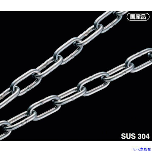オレンジブック トラスコ中山　TRUSCOふじわら カットレギュラーチェーン 〔品番:A310〕[ 注番:5807033]特長●ステンレス製品のチェーンです。用途●バリカー、装飾などに使用します。仕様●全長(m)：10●線径d(mm)：3●内長P(mm)：24●内幅W(mm)：5●使用荷重(kg)：100仕様2材質/仕上●SUS304セット内容/付属品注意原産国（名称）日本JANコード4570140219977本体質量1460gオレンジブック トラスコ中山　TRUSCOふじわら カットレギュラーチェーン 〔品番:A310〕[注番:5807033][本体質量：1460g]分類》金物・建築資材》建築金物》チェーン☆納期情報：メーカー取り寄品（弊社より発送）