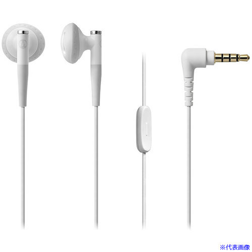 ■オーディオテクニカ マイク付きイヤホン ATHC200ISWH(5822210)