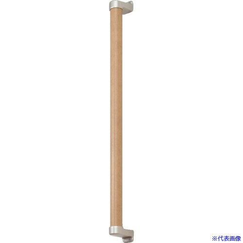 ■ECLE 手すり コロバン棒 フリーハンド ストレートタイプ 600mm シルバー 7053043 7053043(5832994)