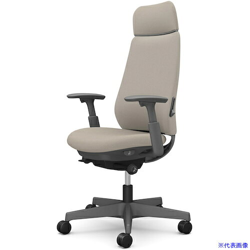 ■OKAMURA ポータム,可動肘,背クッション,EXスタンダードタイプ,ダークグレー,ハンガー無,ランバー有,ナイロンキャスター CF87XEFKY7(5862472)[送料別途お見積り][法人限定][外直送]