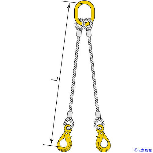 オレンジブック トラスコ中山　TRUSCOコンドーテック 2点吊JISロック止ワイヤ φ9×2.5M HJJ・HMM 〔品番:05222KMJJ092S5〕[ 注番:5877860]特長●JIS規格ワイヤーロープを使用したアルミクランプ管による圧縮止め加工を行ったスリングです。●フック・リングは安心なキトーブランドです。仕様●全長(m)：2.5●スリング径(mm)：9●揚程(m)：2.5●30゜吊り(t)：1.28●60゜吊り(t)：1.15仕様2●クレーン等安全規則第219条適合品材質/仕上セット内容/付属品●マスターリンク：HMM0706●フック：HJJ06注意●吊り角度60°以内でご使用ください。原産国（名称）日本JANコード本体質量2.805kgオレンジブック トラスコ中山　TRUSCOコンドーテック 2点吊JISロック止ワイヤ φ9×2.5M HJJ・HMM 〔品番:05222KMJJ092S5〕[注番:5877860][本体質量：2.805kg]分類》荷役用品》吊りクランプ・スリング・荷締機》ワイヤロープスリング☆納期情報：オレンジブック掲載以外でメーカー直送品【法人限定＝会社名ご記入お願い致します。】