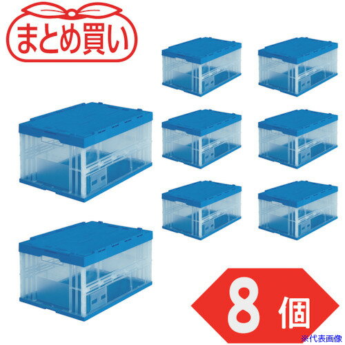 ��TRUSCO �ڤޤȤ��㤤�ۥ��ꥳ�� �ޤꤿ���ߥ���ƥʥե��� 75L Ʃ�� 8�� TRF75BTM8P(5903069)