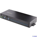 ■スターテック USBハブ/USB 3.0接続/16ポート/産業用メタル筐体/ESDレベル4保護機能/DIN・壁面対応/PC2台切替 5G16AINDSUSBA...