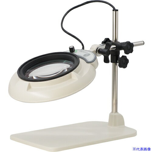 ■オーツカ フルスペクトルLED照明拡大鏡 ENVL6K−B型 4倍 ENVL6KB4X(5950787)[法人限定][外直送元]