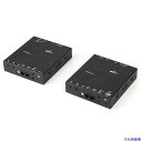 ■スターテック HDMIエクステンダー/4K UHD解像度/Cat 5e 以上/最大100m/HDMIリピーター送受信機セット ST12MHDLAN4K(595...