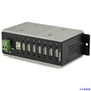 ■スターテック USBハブ/USB 2.0接続/7ポート/産業用メタル筐体/ESD保護/350Wサージ保護/DINレール・壁面設置対応 HB20A7AME(59...