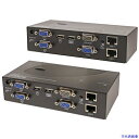 ■スターテック VGA KVMエクステンダー/デュアルVGA対応/1920x1200/200m延長/コンソール延長機キット SV565DUTPU(5977947...