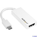 ■スターテック ディスプレイアダプター/USB-C - HDMI/4K60Hz/ホワイト/ビデオ 変換 コンバーター CDP2HD4K60W(5977952)[...