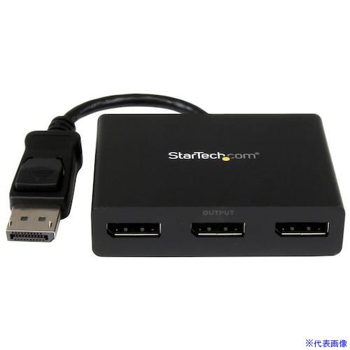 ■StarTech ディスプレイアダプター/DisplayPort 1.2 − 3x DP/4K30Hz/Windowsのみ/マルチモニター MSTDP..