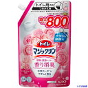 ■Kao トイレマジックリン消臭・洗浄スプレー 香り消臭 エレガントローズの香り つめかえ用 800ml 424945(5978916)