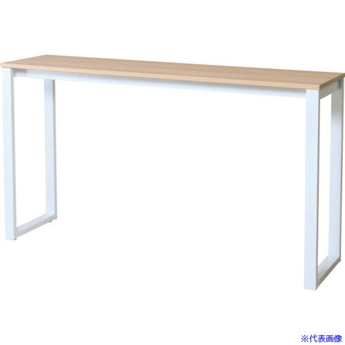 ■弘益 ハイカウンターテーブル ホワイト脚 ナチュラル ASOHCT1845WNA(6006014)[送料別途お見積り][法人限定][直送]