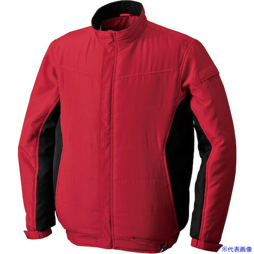■リンクサス THE VALUE ウォームライトジャケット レッド M LXS0100003M(6022595)[送料別途見積り][法人・事業所限定][外直送]