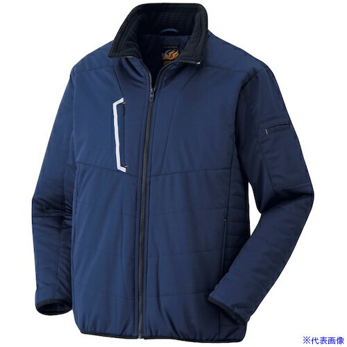 ■Atackbase 防風中綿ストレッチジャケット ネイビーM 385102002(6079284)[送料別途見積り][法人・事業..