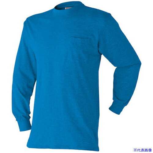 乐天商城 - ■Atackbase 長袖TシャツブルーM 60601502008(6084677)[送料別途見積り][法人・事業所限定][外直送]