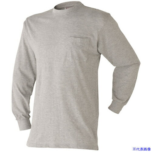 ■Atackbase 長袖Tシャツモクグレー3L 60601505007(6084683)[送料別途見積り][法人・事業所限定][外直送]