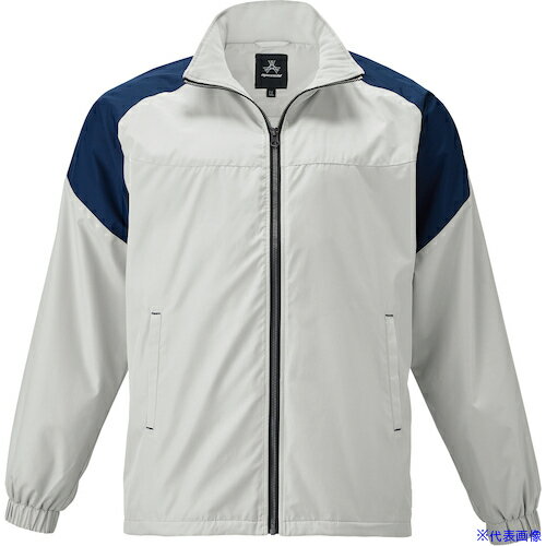 ■Atackbase 裏トリコットジャケットグレー6L 657706607(6090217)[送料別途見積り][法人・事業所限定][外直送]