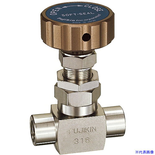 オレンジブック トラスコ中山　TRUSCOFujikin SUS鋼製ディスクバルブ 4.9MPa FUD−15 FINE series PURE 〔品番:FUD15C〕[ 注番:6096437]特長●接液部禁油（グランド部外ネジ構造）。●流体を閉止しやすいソフトシールタイプです。●コンパクト●パネルマウント可能です。用途●各種ガスライン、液ラインの閉止用。仕様●呼び径A：10A●呼び径B：Rc3/8●全長(mm)：58●高さ(mm)：83●ハンドル径D(mm)：50●最高許容圧力(MPa)：4.9●使用温度範囲(℃)：-10〜80仕様2●ディスクバルブ●ねじ込み式●手動材質/仕上●ステンレス鋼製　ボディ材質：SUS316Lセット内容/付属品注意原産国（名称）日本JANコード本体質量400gオレンジブック トラスコ中山　TRUSCOFujikin SUS鋼製ディスクバルブ 4.9MPa FUD−15 FINE series PURE 〔品番:FUD15C〕[注番:6096437][本体質量：400g]《包装時基本サイズ：116×70×57》〔包装時質量：422g〕分類》工事・照明用品》管工機材》バルブ☆納期情報：オレンジブック掲載以外でメーカー直送品【法人限定＝会社名ご記入お願い致します。】