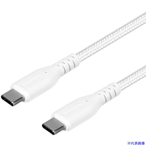 ■Owltech 断線に強く柔らかい USB タイプC to Cケーブル 2m ホワイト OWLCBA4CC20WH(6110201)