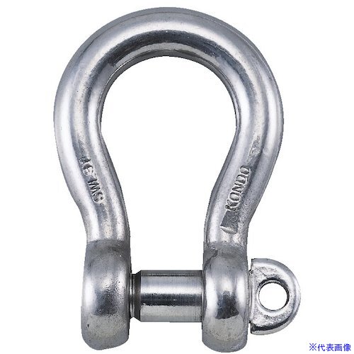 ■コンドーテック ステンレスKONDO規格シャックル BC 呼び30 112BC30(6122658)[送料別途見積り][法人・事業所限定][外直送]