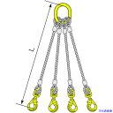 ■コンドーテック マーテック金物付JISロック止ワイヤ 4点吊 BKL スイベルフック φ18×5M MFA-1613・BKL-10 05224MAKL185(...