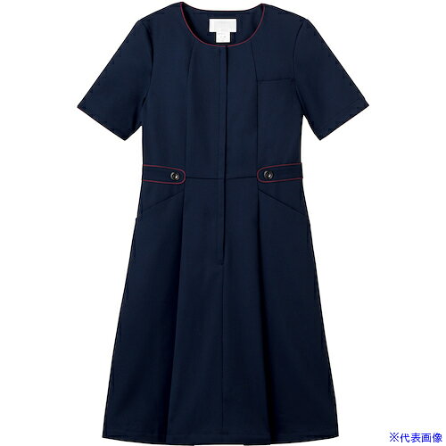 ■FOLK ワンピース 3025SC ダークネイビー S 3025SC17S(6212470)[送料別途お見積り][法人限定][掲外取寄]