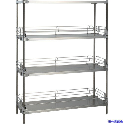 ■エレクター エレクターシェルフ スーパーシリーズ 落下防止304ソリッドシェルフ W1822mmxD461mmxH1587..