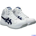 ■ASICS ウィンジョブ CP218 ホワイト/ピーコート 23.5cm 1273A091.10123.5(6231501)