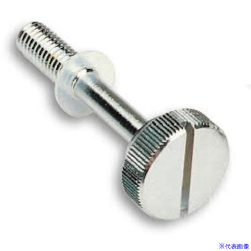 ■ホシモト ローレットビス 黄銅棒 クロムメッキ K24(6336187)[送料別途お見積り][法人限定][外直送]