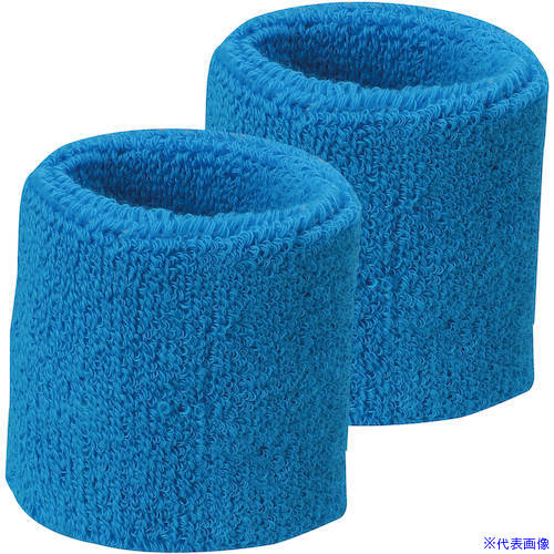 ■ArTeC ふんわりタオル地リストバンド 水色(18158) 18158(6341077)[送料別途お見積り][法人限定][外直送]