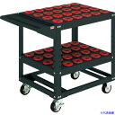 ■OS ツーリングワゴン 棚2段タイプ(ブラック)間口693mm 奥行550mm 高さ790mm NT30・BT30用 WN3060B(6345773)[法人限...