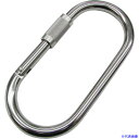 ■水本 ステンレス メガカラビナ(環付) 線径12mm 長さ145mm A3089(6536220)