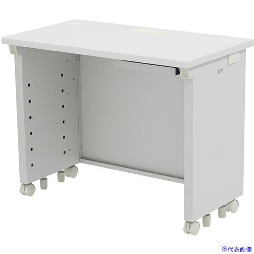 ■SANWA eデスク(ホワイト)W900×D500×H700 EDSK9050W(6552720)[法人限定][外直送元]