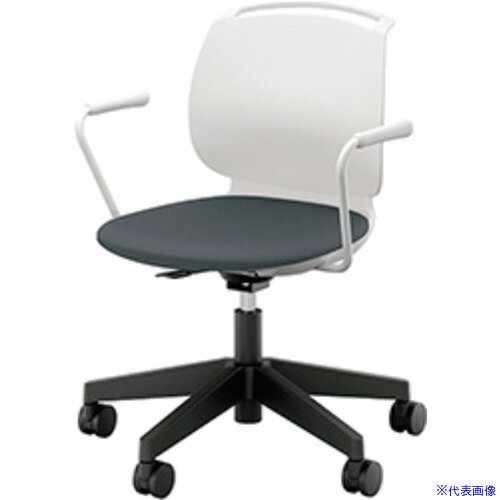 ■NAIKI ミーティングチェアー(肘付) E480型 ルント runto E485H3CH(6562766)[送料別途お見積り][法人限定][掲外取寄]
