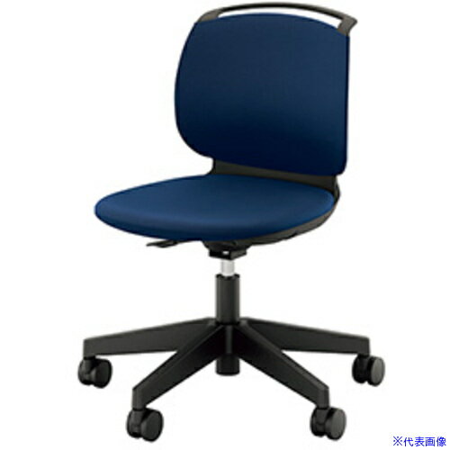 ■NAIKI ミーティングチェアー(肘無) E480型 ルント runto E484FKB1IBL(6562794)[送料別途お見積り][法..