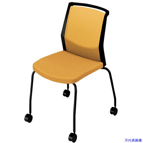 ■NAIKI ミーティングチェアー(肘無) E290型 オセディア osedia E290FKCB1PYE(6564378)[送料別途お見積り][法人限定][掲外取寄]