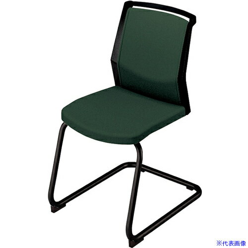 ■NAIKI ミーティングチェアー(肘無) E290型 オセディア osedia E297FKB1PDGR(6567469)[送料別途お見積り][法人限定][掲外取寄]