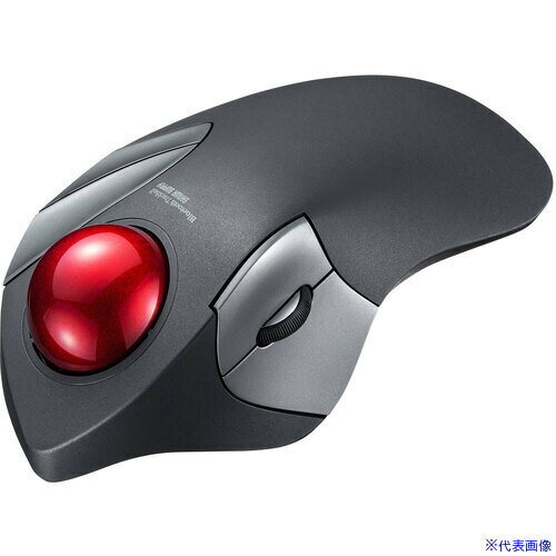 ■SANWA Bluetoothトラックボール(静音・5ボタン・人差し指/中指操作タイプ) MABTTB183BK(6571502)[法人限定][外直送元]