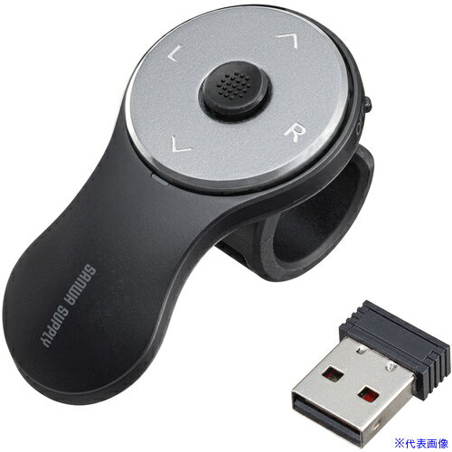 ■SANWA ワイヤレス リングマウス3 MAWRING3BK(6573007)[法人限定][外直送元]