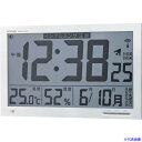 ■MAG 置き時計・掛け時計兼用 大型電波時計(デジタル) エアサーチメルスター 環境目安表示機能付き ホワイト W−602WH W602WH(65...