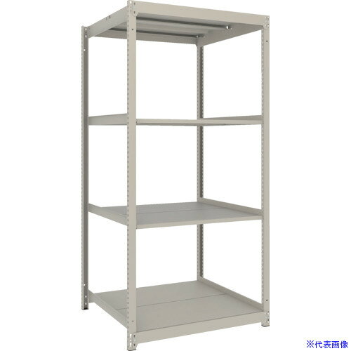 オレンジブック トラスコ中山　TRUSCOTRUSCO スチールラック 薄板ラック(棚板分割タイプ、耐荷重100Kg)1200×595×H1800 4段単体 ネオグレー 〔品番:UL6464〕[ 注番:6626565]特長●棚板厚さを中軽量棚用の35mmから22mmにして収納容積を5%増やしました。●支柱はM1.5中軽量棚と兼用ですので耐荷重が必要な段ではM1.5用の追加棚板セットが使えます。(中受けはそれぞれ専用のものをお使いください。)●棚板は1段につき2枚の分割式です。●ボルトレス仕様ですので組み立てが簡単です。仕様●間口(mm)：1203●奥行(mm)：595●高さ(mm)：1805●有効間口(mm)：1116●色：ネオグレー●棚段数(段)：4●均等積載量(kg/段)：100●棚板調整ピッチ(mm)：25●棚板分割枚数(枚)：2仕様2●棚板厚さ:22mm材質/仕上●本体:スチール（粉体塗装）●ベース:ポリプロピレン（再生材100％使用）セット内容/付属品注意●集中荷重になりますと耐荷重能力は半減します。●必ず均等に荷重を分布させてご使用ください。原産国（名称）日本JANコード本体質量43kgオレンジブック トラスコ中山　TRUSCOTRUSCO スチールラック 薄板ラック(棚板分割タイプ、耐荷重100Kg)1200×595×H1800 4段単体 ネオグレー 〔品番:UL6464〕[注番:6626565][本体質量：43kg]分類》物流・保管用品》物品棚》軽量棚（50〜120kg）☆納期情報：仕入れ先通常在庫品 (欠品の場合有り)