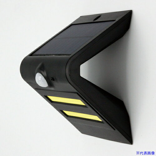 ■緑十字 壁用ソーラーセンサーライト(明暗+人感センサータイプ) ブラック 137×96×85mm 352131(6638974)[送料別途お見積り][法人限定][掲外取寄]