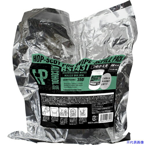 ■CHUSAN 除菌ウェット350枚入り詰替え BS143T999F(6644652)×6[送料別途お見積り][法人限定][掲外取寄]