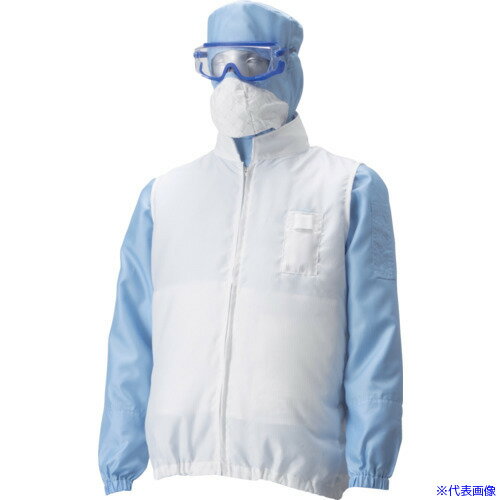 ■GOLDWIN 空調服[[R上]]アウターベスト 白 LL PK2913WLL(6644701)